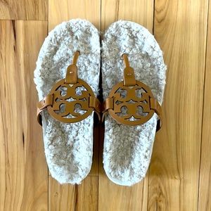 Miller Cloud Shearling Sandals in Size 7